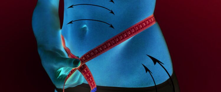 reduce subcutaneous fat in the abdomen and sides due to weight loss in a week