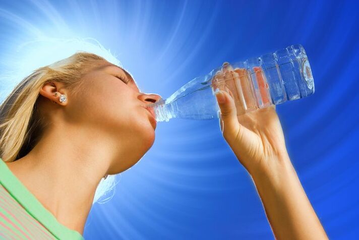 fluid intake in the drinking diet
