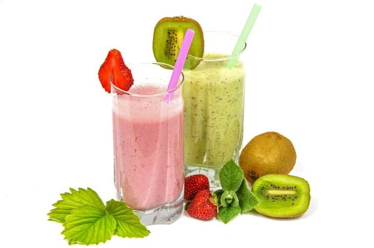 Fruit smoothies for weight loss and body cleansing