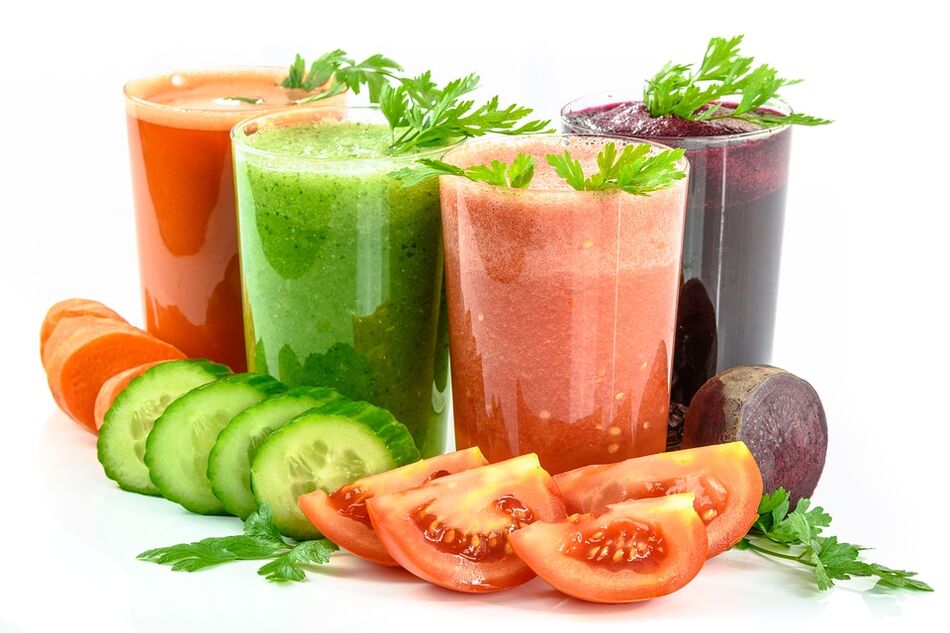 vegetable smoothies to lose weight and purify the body
